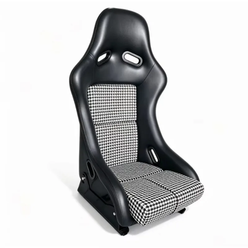 Bucket Seat Universal Racing Car Seat PVC Leather with Rail Slider for Sim Racing view 4