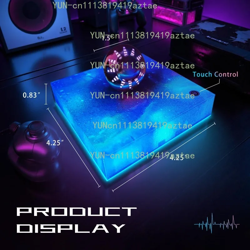 Levitating UFO Lamp Floating 360° Rotating Galaxy Light Display Cool Tech Gadgets Desk
