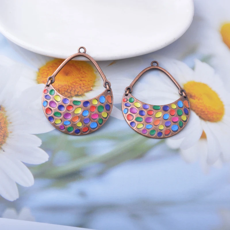 12 Stück/Set Sommerliche, leuchtend bunte Anhänger in Lebensbaum-Form, fächerförmig, fluoreszierende Farben, Schmuckherstellung, Boho-Anhänger, DIY-Ohrringe für Frauen – Detail 7