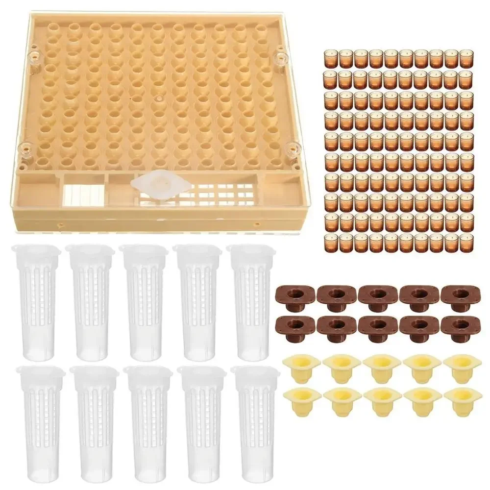 

152 Complete Queen Rearing Cupkit System Bee Beekeeping Catcher Box+100 Cell Cup