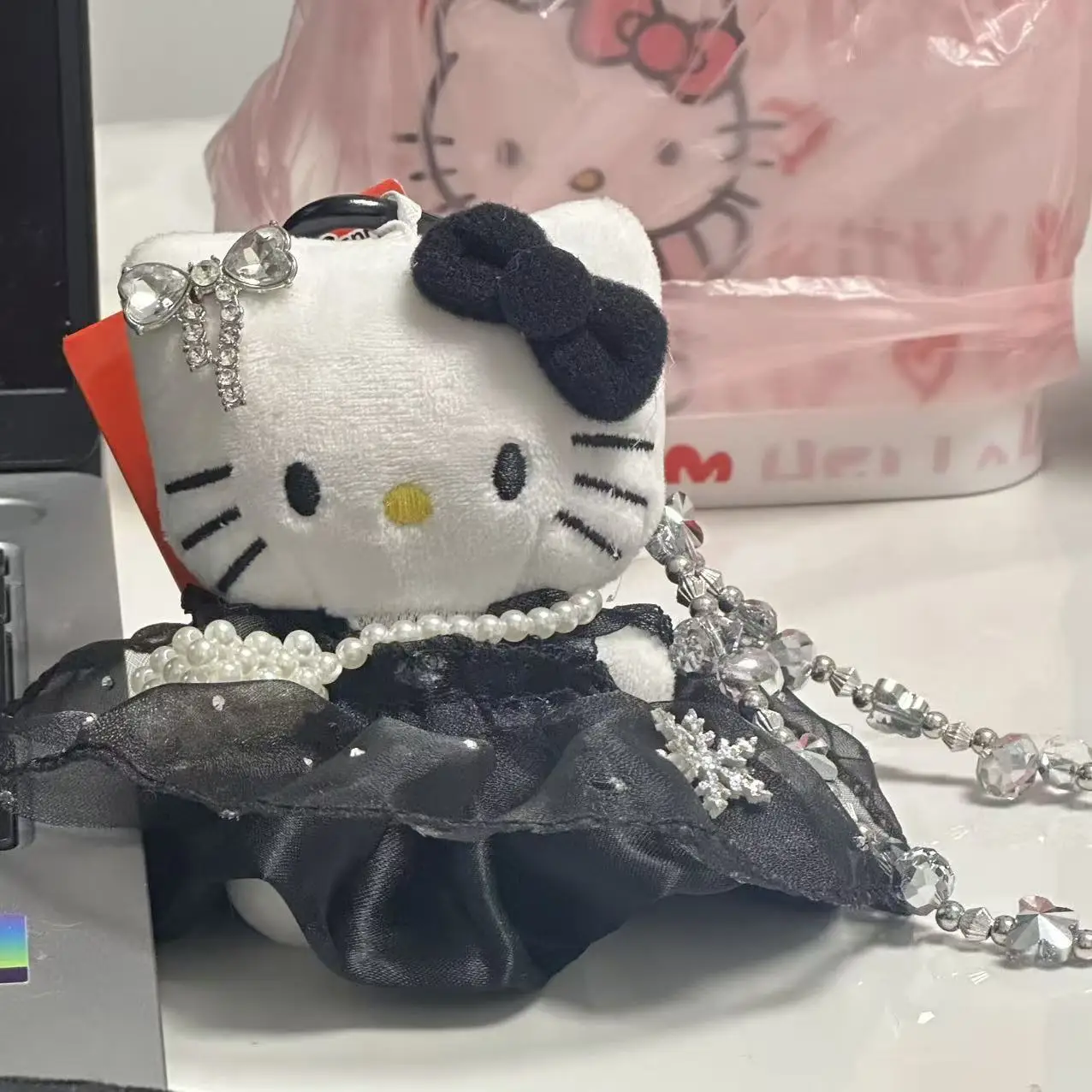 

Оригинальная свадебная пышная юбка Hello Kitty, сумка с подвесками, плюшевый милый мультяшный рюкзак с подвеской для девочек, подарок на Рождество и день рождения