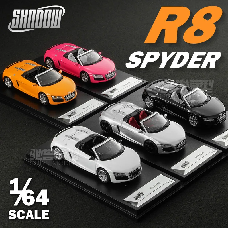 

DCT 1:64 R8 V10 SPYDER 2010, легкосплавный автомобиль, литье под давлением и игрушечный транспорт, модель автомобиля, миниатюрная масштабная модель автомобиля, игрушки для детей
