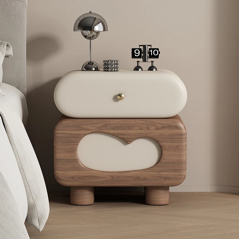 

Wood Cabinets Bedside Table Bedroom Mobile Luxury Small Nightstand Cute Space Saving Mesitas De Noche Garden Furniture Sets