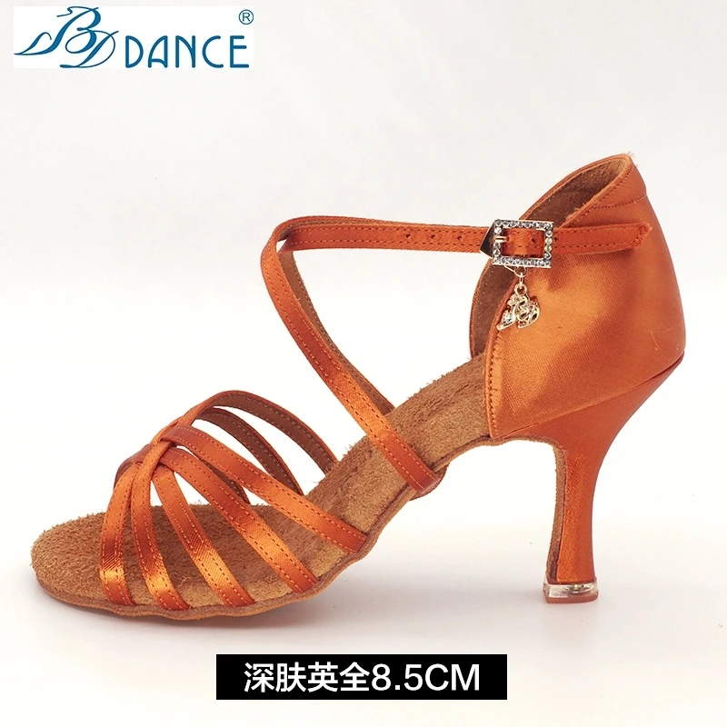Betty Latin Dance Shoes Women's Soft soled High Heels Dance Shoes Women's National Standard Competition Dance Shoes 216BDD TOP