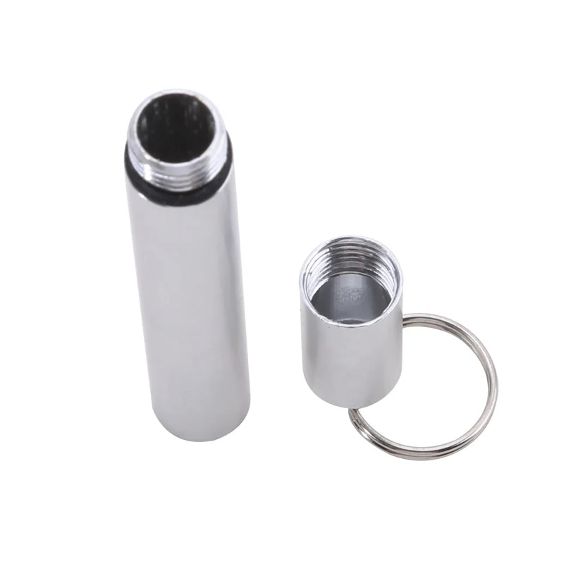 Waterproof Pocket Toothpick Holder Seal Bottle Eco-Friendly Ultralight Portable Titanium Alloy Pill Case Container For Travel