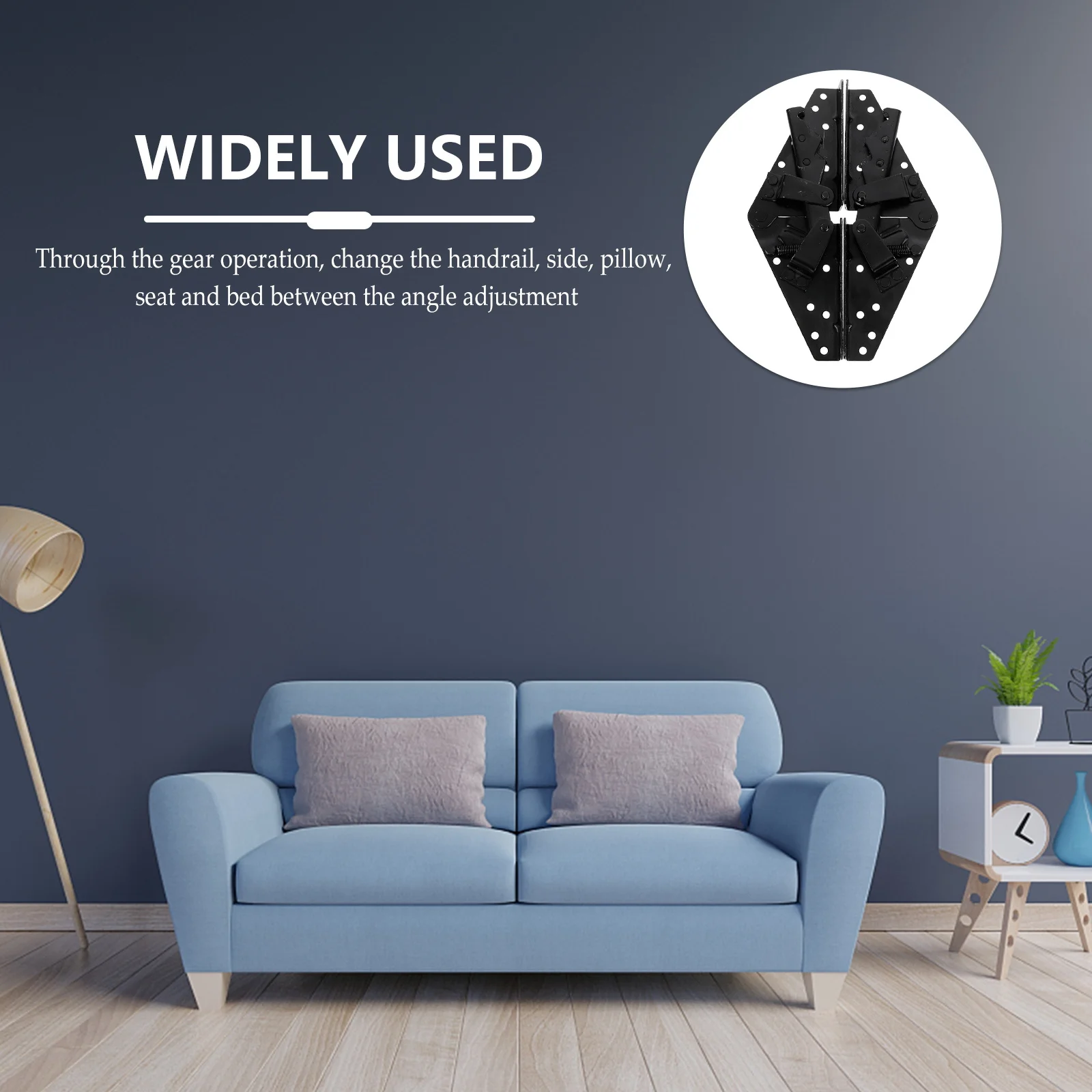 

2Pcs Sofa Bed Hinge Professional Couch Joint Hinges for Armrest Seat Backrest Connection Fold Sofa Accessory Adjustable Hardware