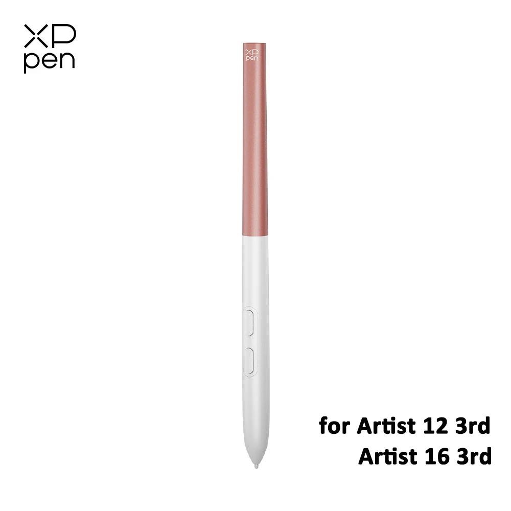 Caneta Stylus XP-Pen Rosa X4 com Chip Inteligente, 16K Níveis de Pressão, Apenas a Caneta, Sem Pontas de Reposição, Ideal para Artistas Pink Artist 12 3ª Geração