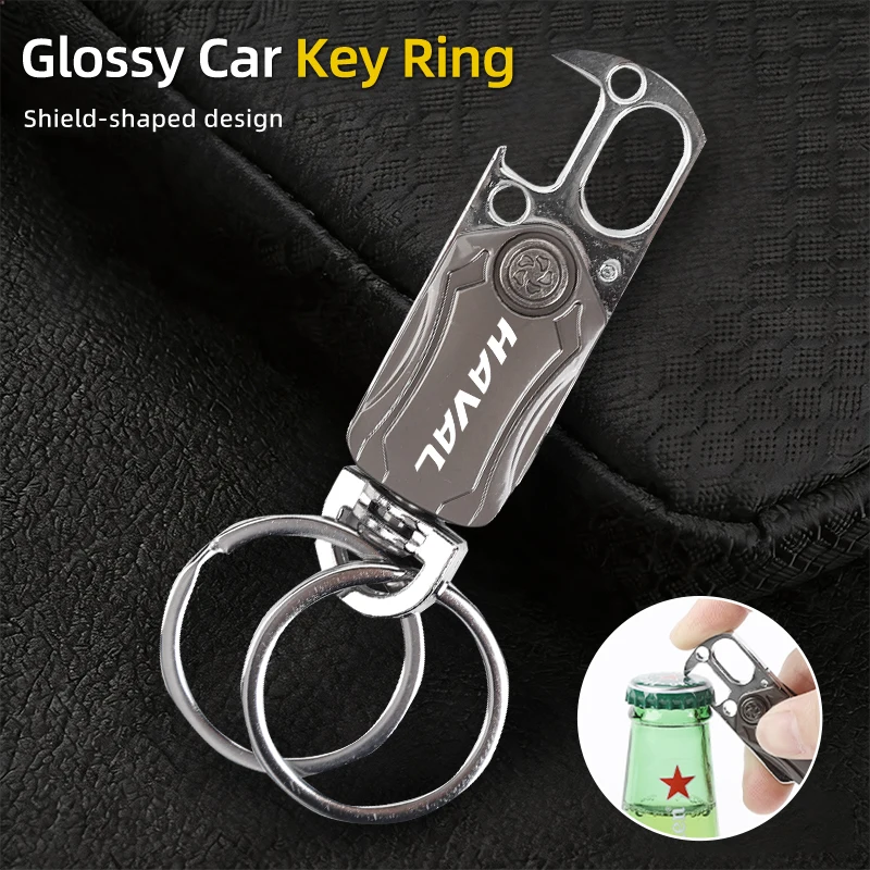 Zinc Alloy Car Key Ring Bottle Opener Interior Accessories For Great Wall Haval F7 H6 H2 H3 H5 H7 H8 H9 M4 F7X F7H H3S Jolion