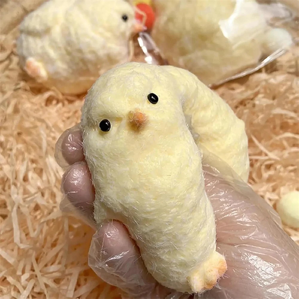 Handmade Taba Chick Toys fufu Chick Stress Relief Sensory Toys  Ultra Soft Squishy Fidget Toys for Children Christmas Gifts