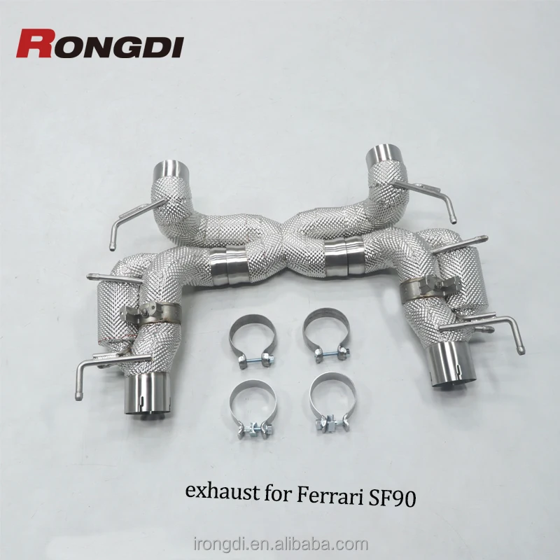 

Modification Sporty Design, Unmatched Sound Heat Shield Axleback for Ferrari SF90 304 Stainless Steel Exhaust Pipes