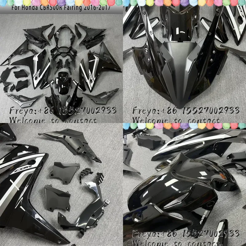 For CBR 500 RR 2016 2017 2018 Custom Motorcycle Parts Housing Fairing Kit, CBR500RR 2016-2018 ABS Molded