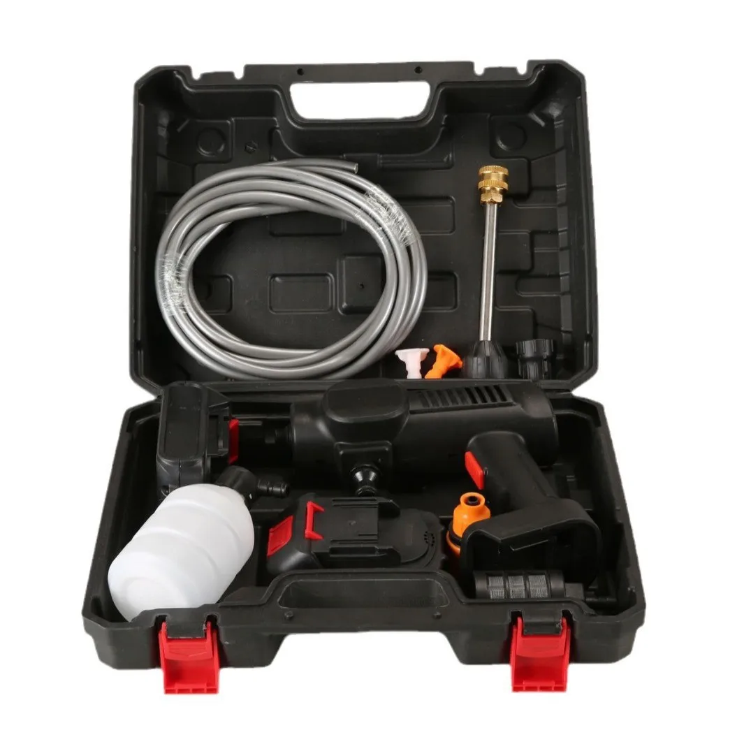 Pistola de água de alta pressão sem fio, pistola de água para lavagem de carro, carregamento portátil, lavadora de carro elétrica doméstica, bateria de lítio, pistola de lavagem de carro