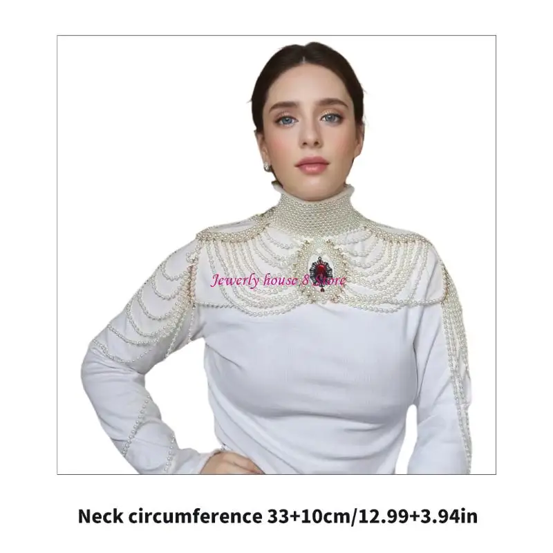 إكسسوار مجوهرات لقلادة من اللؤلؤ والشرابات الحديثة لأنماط فريدة