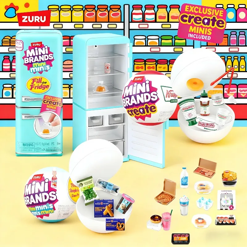 

Игрушка-сюрприз ZURU mini: таинственный мини-холодильник с шариком-сюрпризом + коллекционная миниатюрная модель