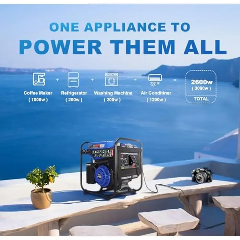 4000W Portable Inverter Generator Lightweight Design Parallel Ready Quiet Operation 8hr Run Time EPA Compliant