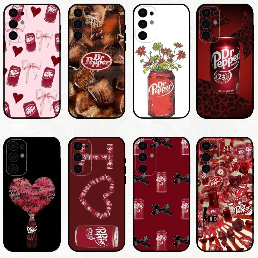 Funda de teléfono I Love D-Dr-P-Peppers Drink para Samsung S25,S24,S23,S22,S21,S20,Plus,Fe,Lite,Otros, funda negra