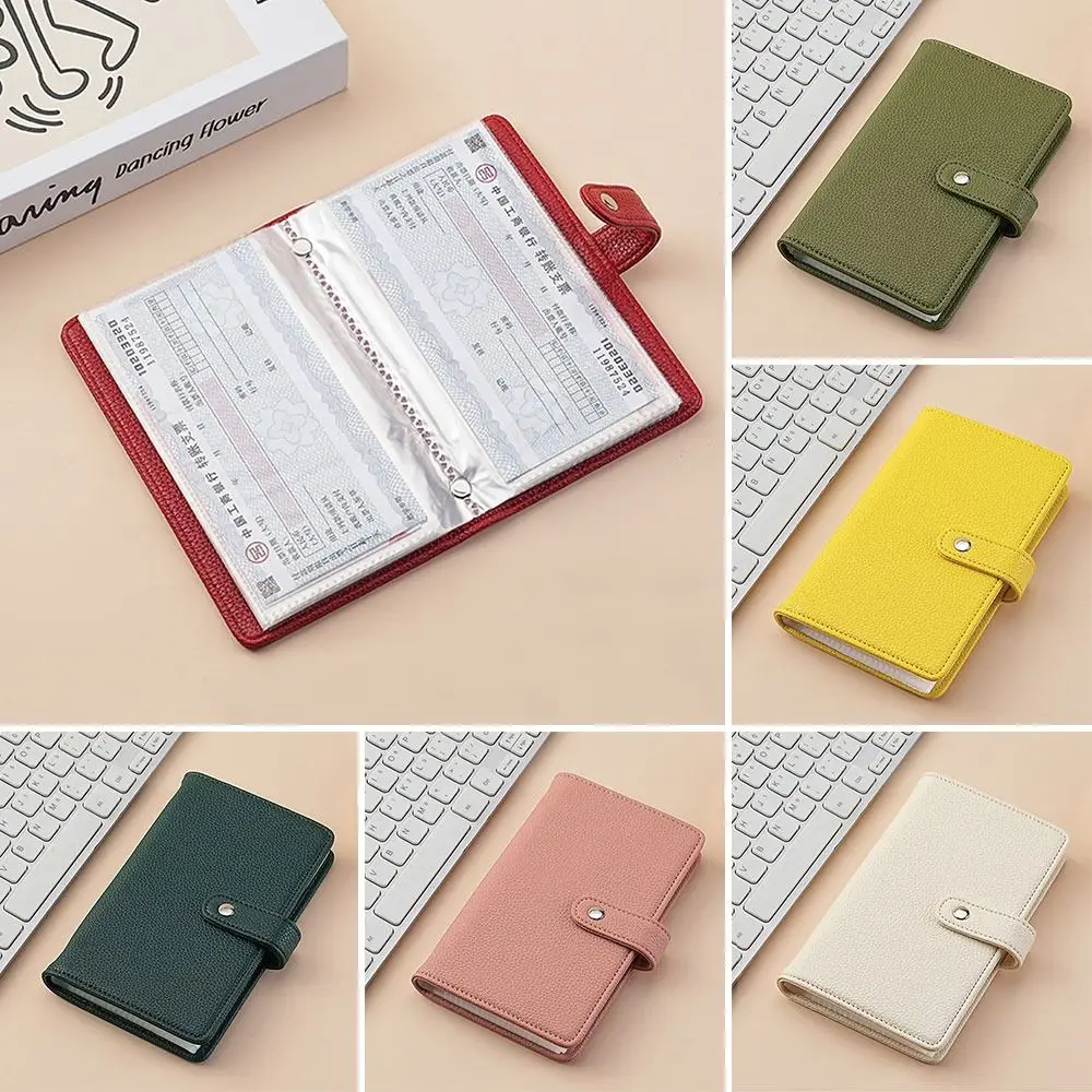 Save Money 100 Envelopes Money Saving Challenge Large Capacity PU Money Collection Book Portable Reusable Savings Binder Lovers