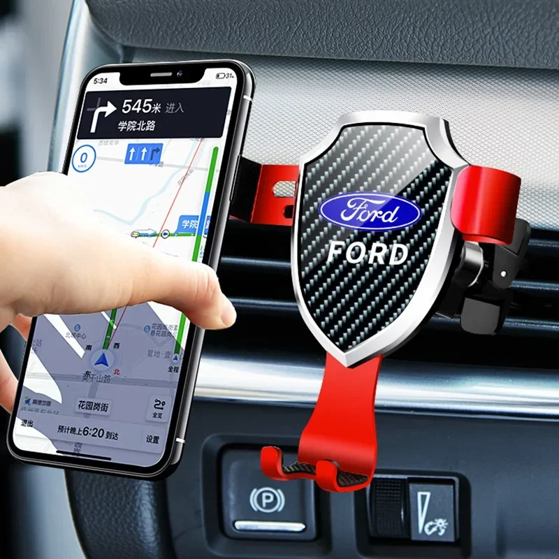 

Car Inner Air Outlet Phone Holder Mount Stand Decoration for Ford Transit Fiesta Explorer Galaxy Ranger Mondeo Mk3 Edge Raptor