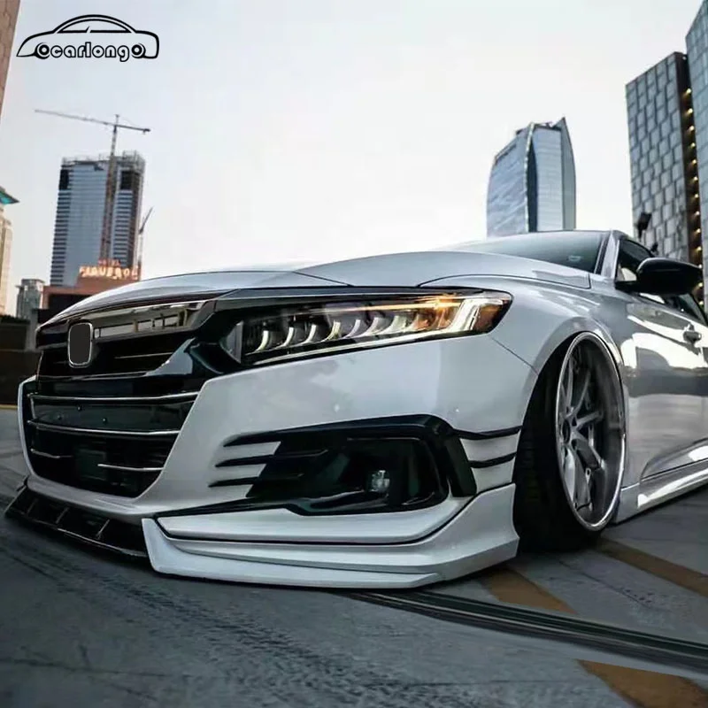 New Product 2021 Car Body Kit Front Lip Rear Lip Side Skirts CV 650 Style for Honda Accord 2016-2021 3