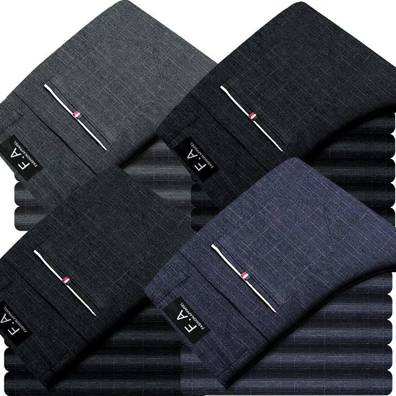 Invisible Open-crotch Pants Autumn New Slim-fitting Long Pants Men's Casual Pants New Business Trousers Dating Sex Free