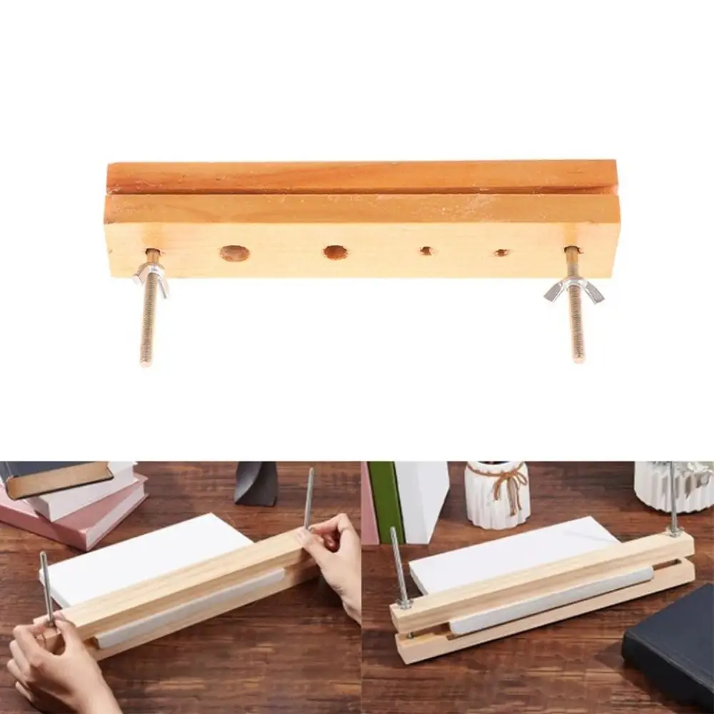 Durabe Wooden Bookbinding Practical Press Paper Press Machine Bookbinding Tool Press Bookbinder Flat Home