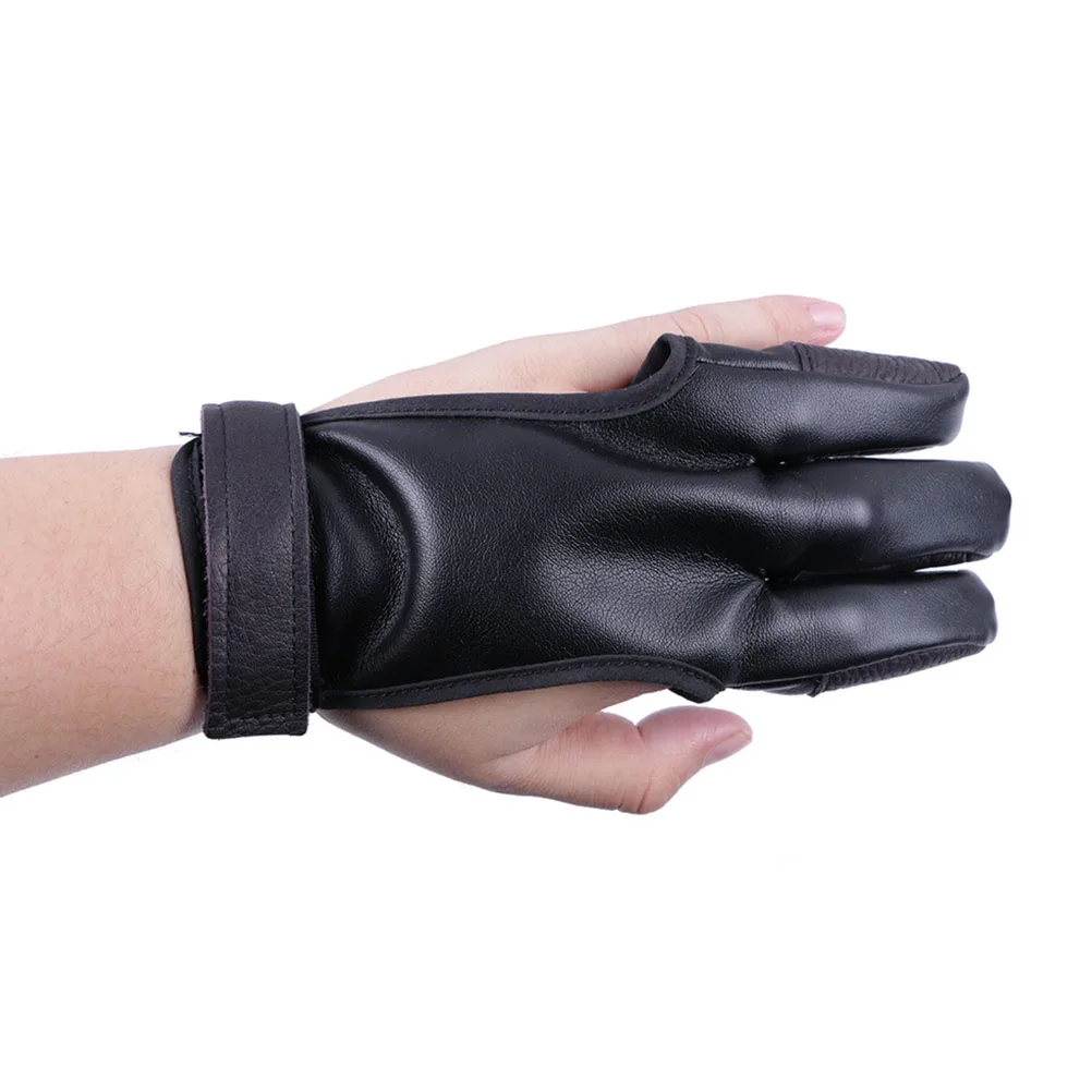 

1pc Finger Guard Bow Arrow Professional Protectors Cowhide Wear Resistant Guards Archery Glove Shooting Accessory Lightweight