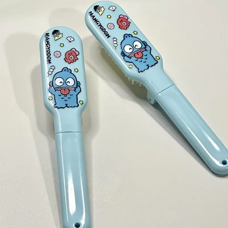 

Kawaii Sanrio Anime Folding Air Cushion Comb Cute Hangyodon Cartoon Ins Fashion Portable Creative Massage Comb Gifts for Girls