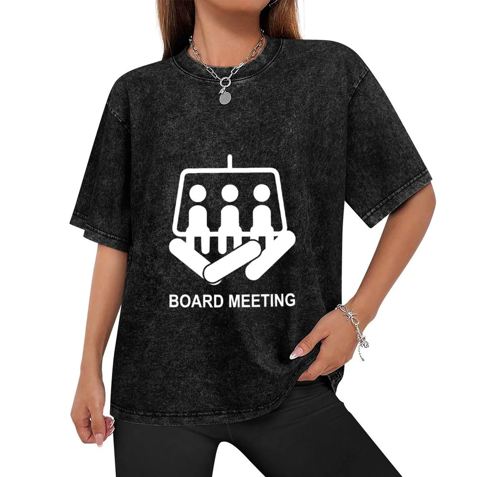 Board Meeting Snowboard T-Shirt vintage t shirts quick drying plus size men clothing