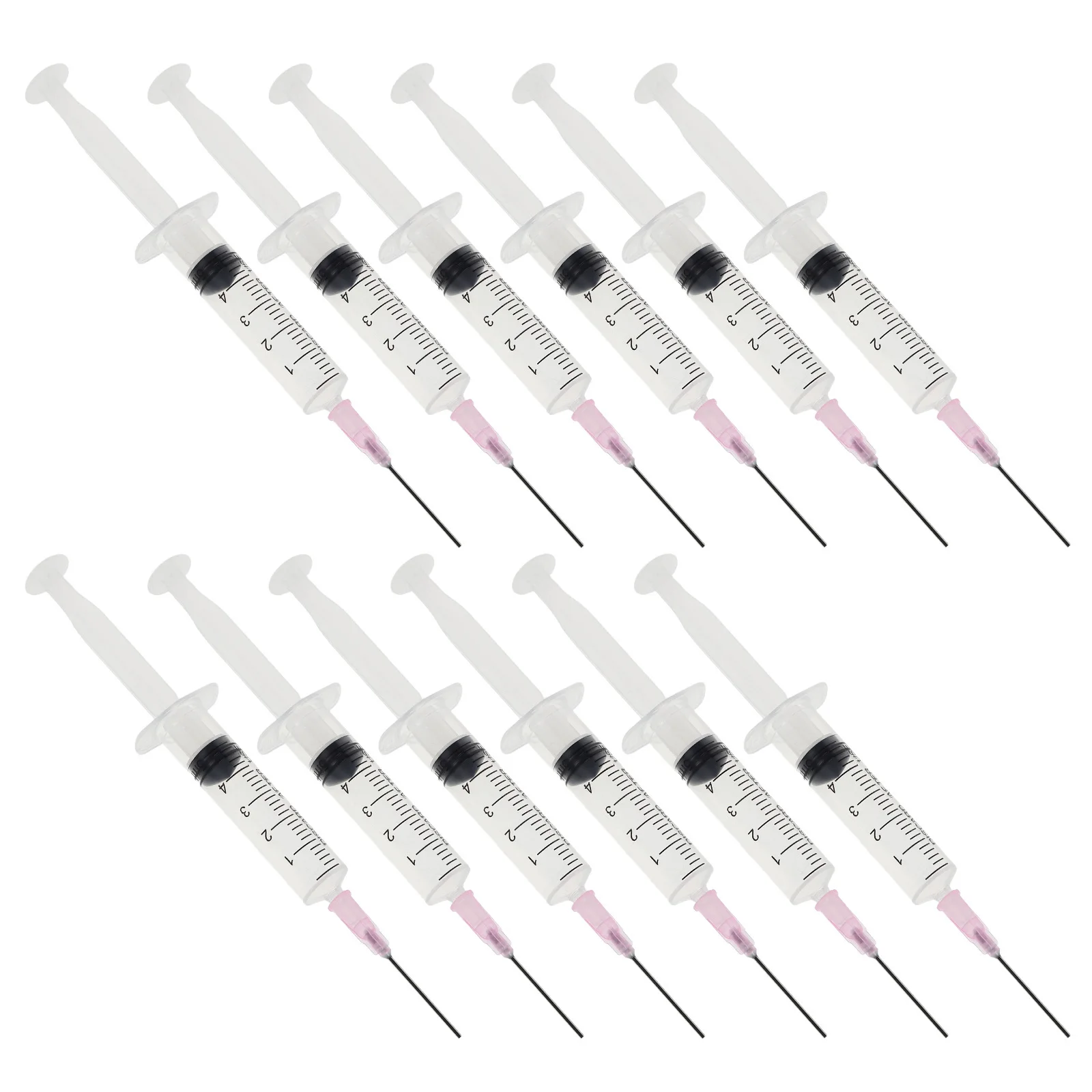 

50Pcs Ink Injection Syringe Flat Tip Leak Proof Precise Fountain Pen Ink Refilling Tool Plastic Transparent Tube