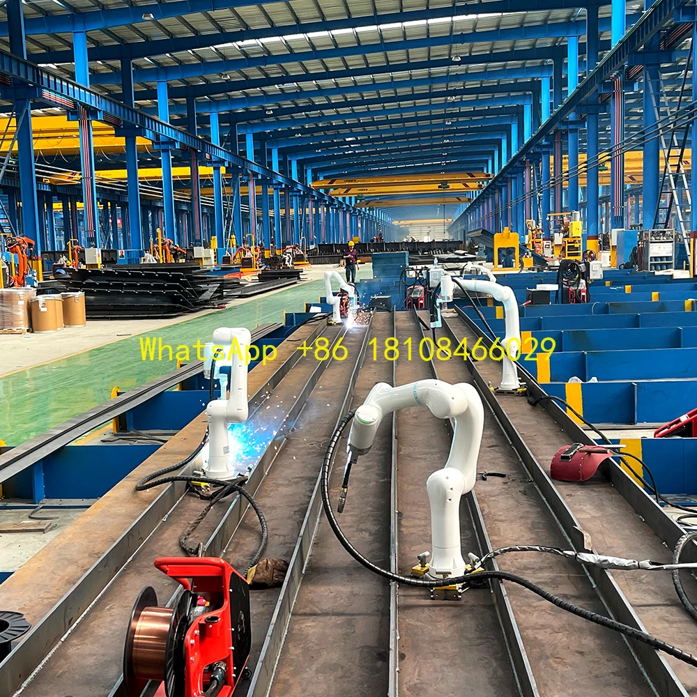 Robot de soldadura libre de programación dedicado de fabricación de marcos de estructura de acero de alta precisión