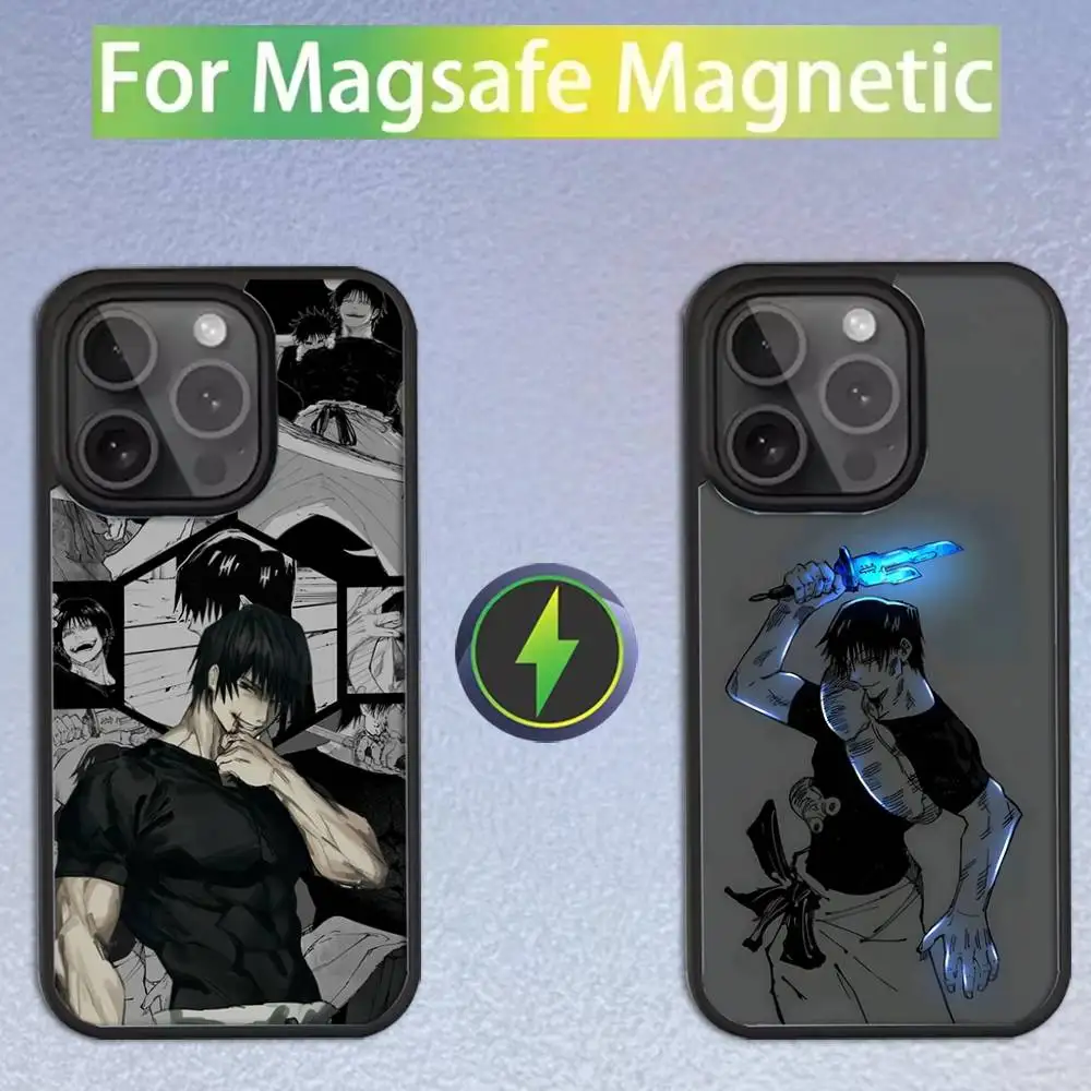 

Cool T-Toji Fushiguro Anime Phone Case For iPhone 17,16,15,14,13,12,11,Pro,Max,Plus,Mini,SE4,E For Magsafe Wireless Charging