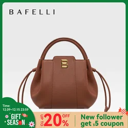 BAFELLI 2023 WOMEN'S HANDBAG BUCKET BAG FASHION LEATHER STYLISH SHOULDER LUXURY BRAND FEMALE DESIGNER PURSE CLASSIC