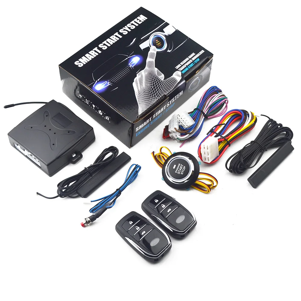 Car Alarm Modification Start Stop Ignition Button Keyless Entry Remote Start  Turn Signal Indicator Universal Accessorie