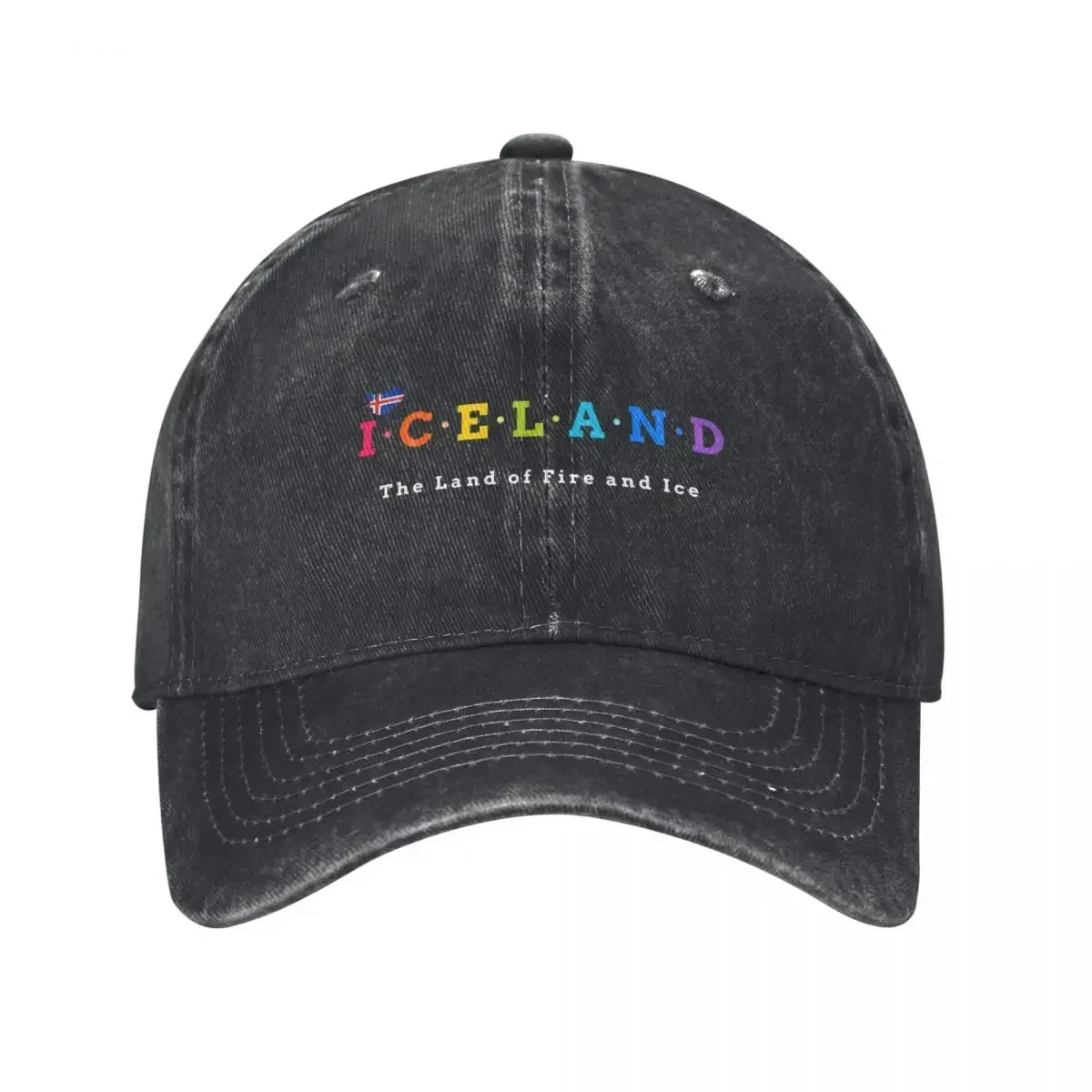 

Iceland, The Land of Fire and Ice. (Flag Version) Baseball Cap Ball Cap Bobble Hat Sun Cap For Girls Men's