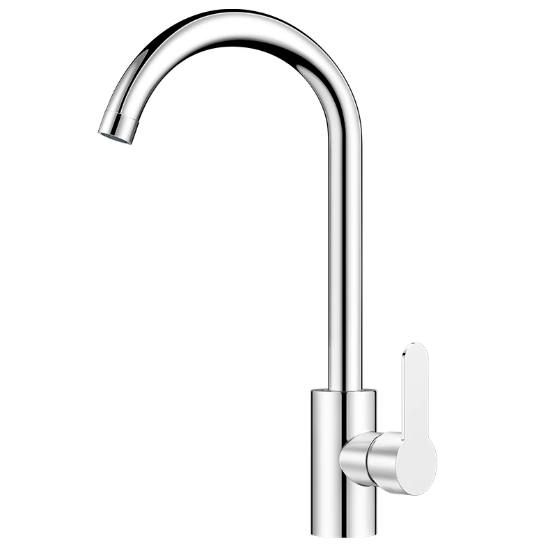 Kitchen faucet, hot and cold water washing, vegetable basin, sink, sink, pull-out splash proof, single cooling, household, all c