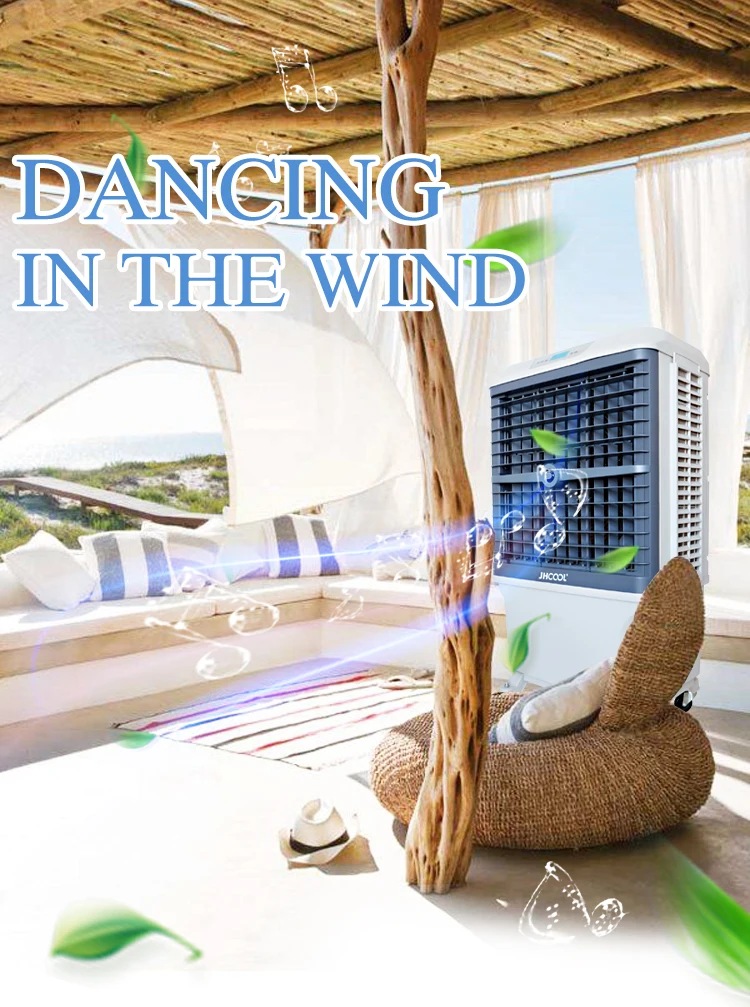 8000 m3/u draagbare verdampingsluchtkoeler, beter dan zonne-airconditioner