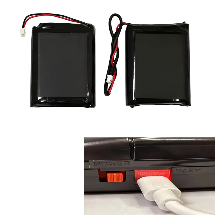 6200mAh Li-ion Rechargeable Battery Module for Sega Game Gear GG, USB-C Charging Port Retro Game Console Replacement Battery Mod