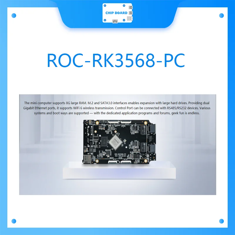 Komputer Mini 64-Bit Quad-Core ROC-RK3568-PC