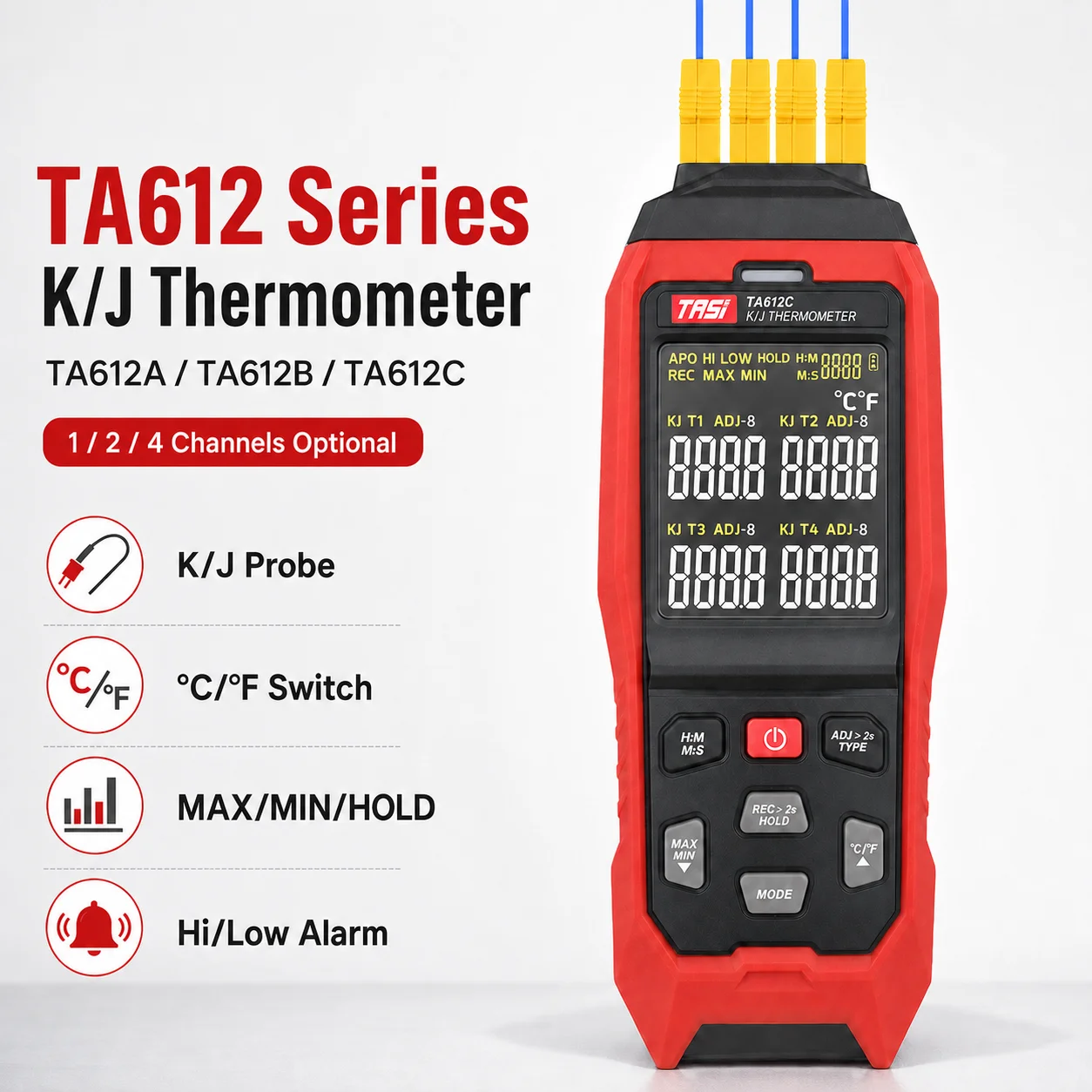 Portable Thermocouple Calibrator  Measure/Simulate J/K/T/E/R/S/N,Dual 0.1℃ Input  Hold/MAX/MIN,Backlit ,for Industrial,Lab,HVAC