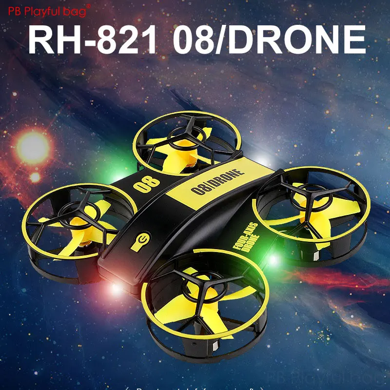 

RH-821 08 DRONE Mini Quadcopter Lighting UFO Drone Fixed altitude remote control aircraft Children Toys Crash-resistant AC71