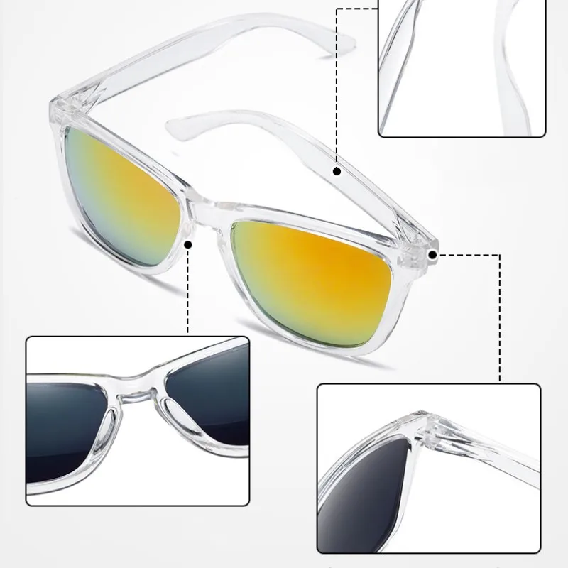 Retro Polarized Sunglasses Clear Night Vision Bicycle Sunglasses Retro Men Women Sun glasses UV400 Gafas De Sol