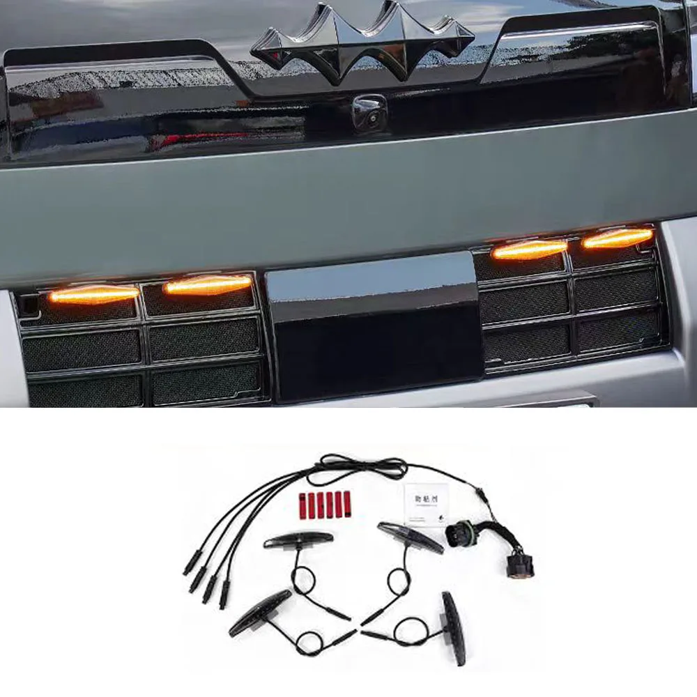 

Small Yellow Light On The Grille Off-road Modification with Decorative LED Night And Day Driving For Equation Leopard Titanium 7