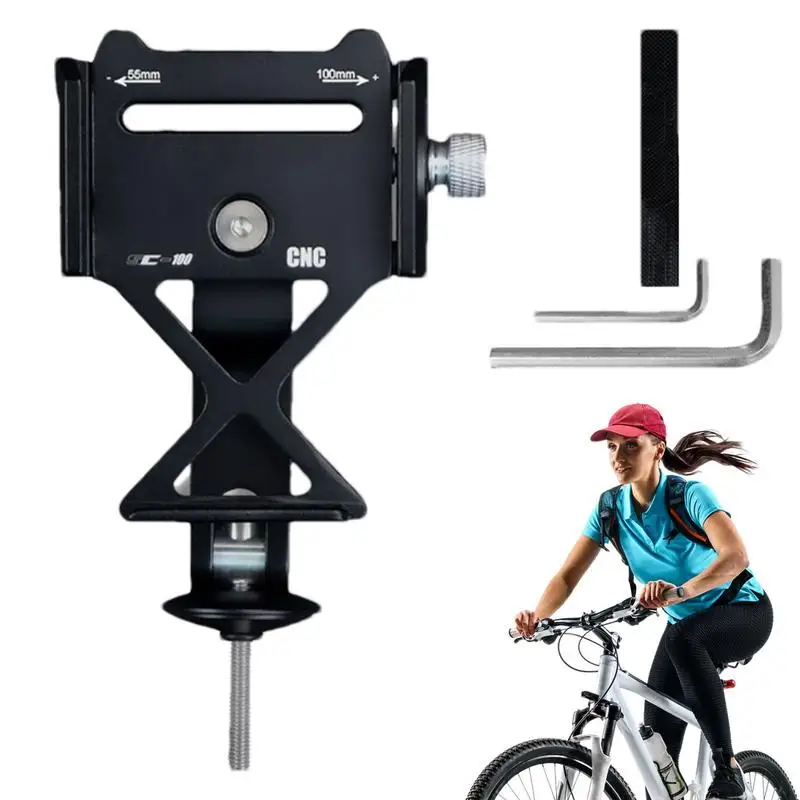 Aluminum Bicycle Phone Mount Mount Stand Holder For Mobile Phone Center Mount Design Bike Phone Holder For Mountain Bikes Road