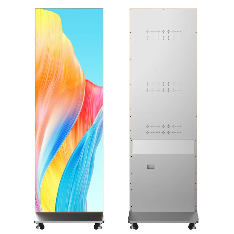 P1.86 LED Poster Display Digital Advertising Machine, Aliexpress Popular Customizable Frame High Brightness Remote Management