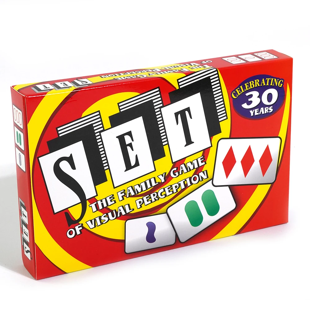 SET Enterprises Card Game The Family Card Game of Visual Perception Race to Find The Matches 81 PCs Cards Rules Included