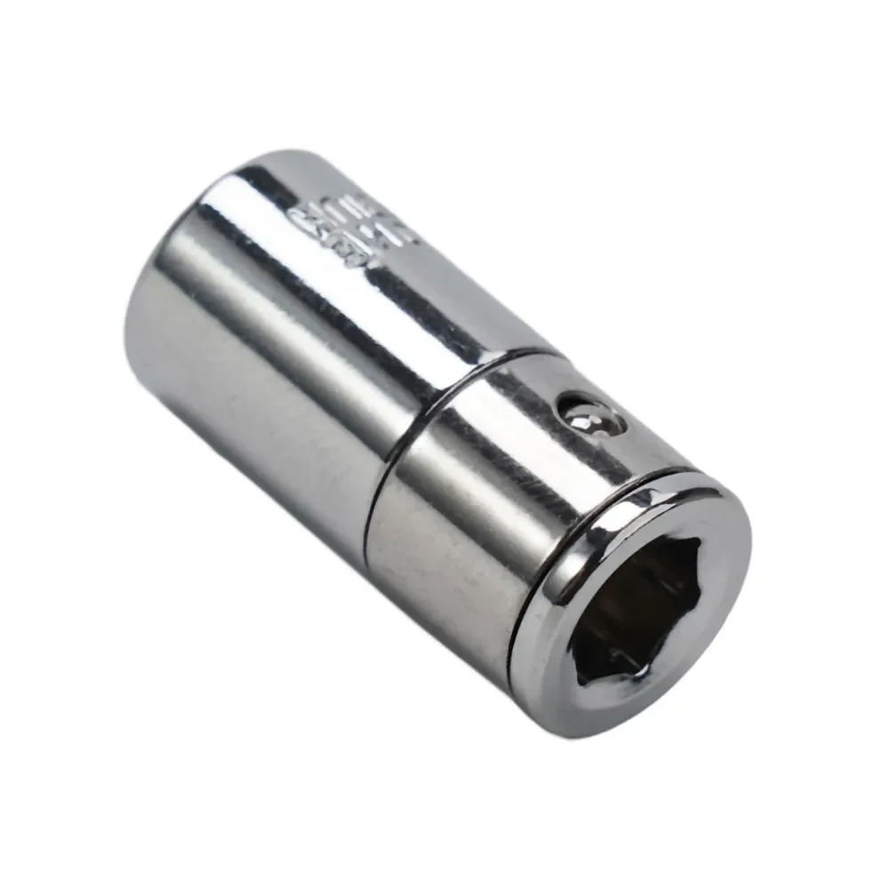 1/4" Square Drive To 1/4" Hex  Adaptor Socket Screwdriver Bits Converter Chrome Vanadium Steel Silver Screwdriver Bit Socket