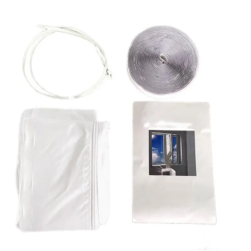 Sello de ventana de aire acondicionado, Kit de ventilación de ventana de CA portátil, accesorios de repuesto sin instalación de perforación para Exterior del hogar