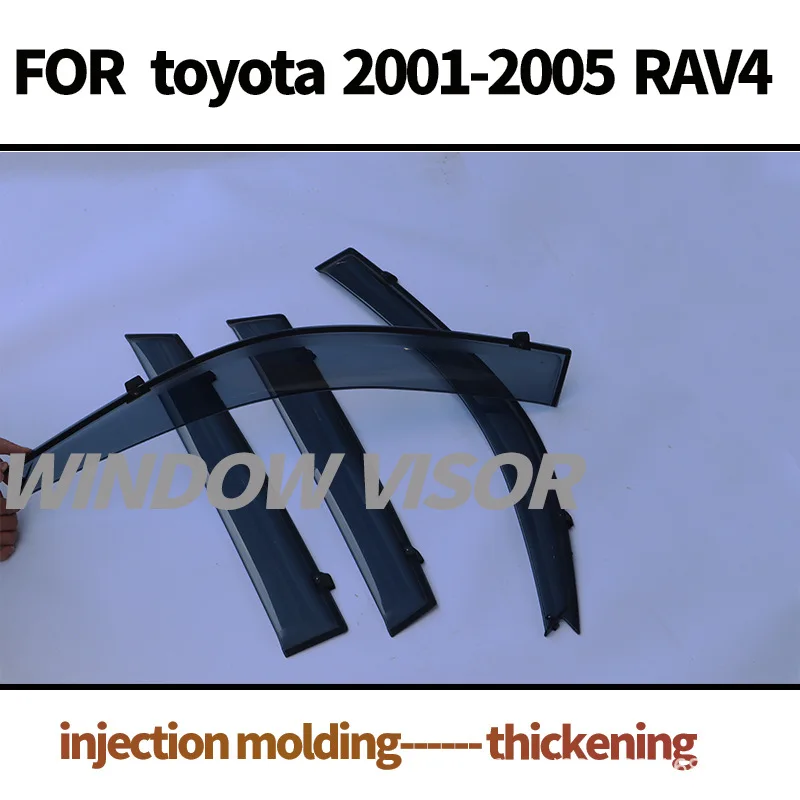 Anti-glare Windproof PC Thickening Car Window Visor for Toyota RAV4 RAV 4 2001-2005 Weathershied Wind Deflectors Protection
