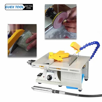 Multifunction Mini table saw stone polisher jade engraving machine grinding polishing machine jade table saw cutting machine