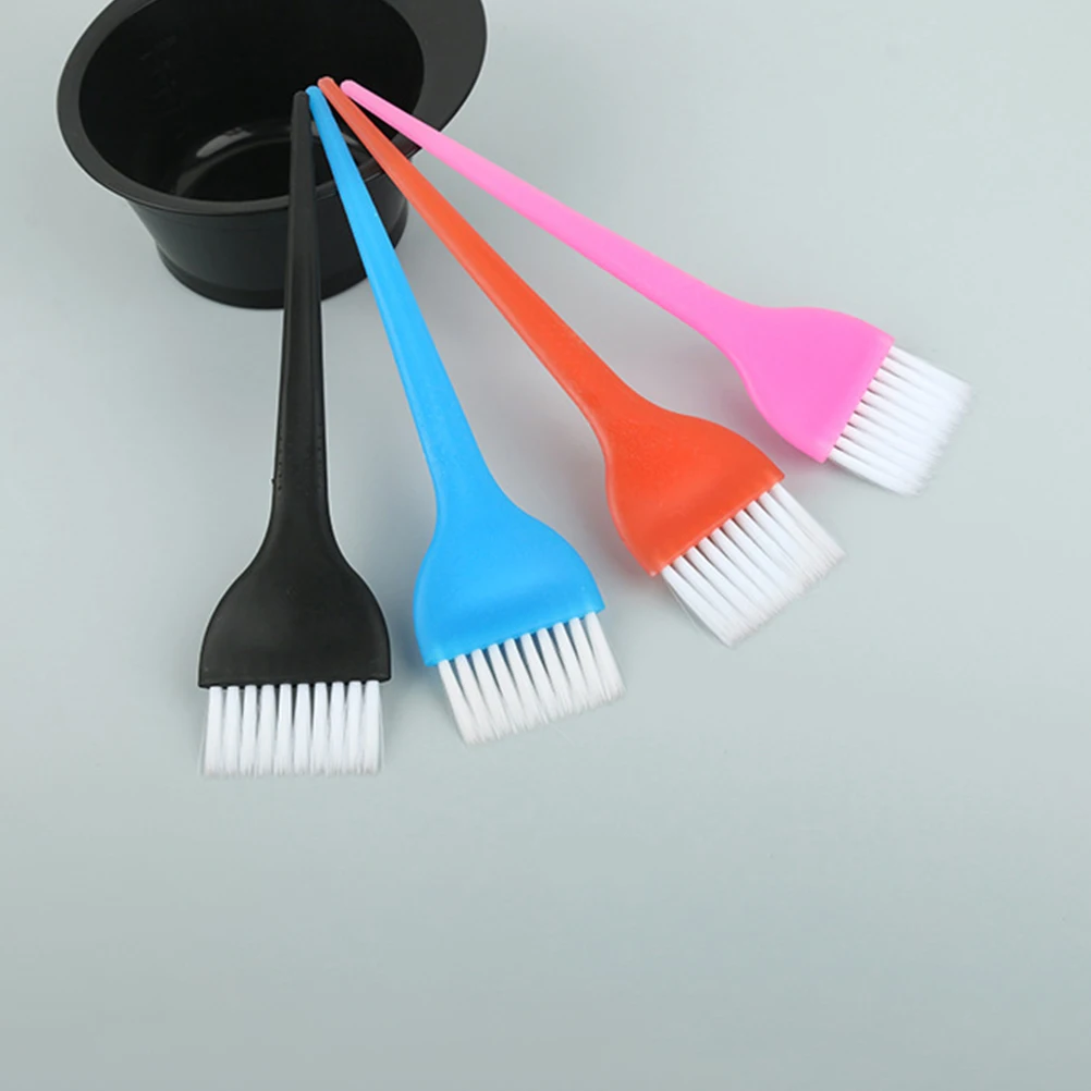 

12 Pcs Hair Coloring Brush Tint Dye Set Applicator Nylon Supplies Colour Flexible Bristles Reusable Salon Home DIY Kit
